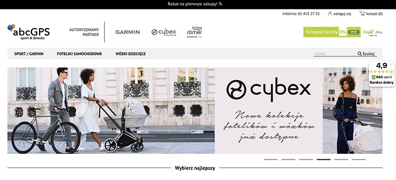 abcGPS: польский магазин детских автокресел и колясок