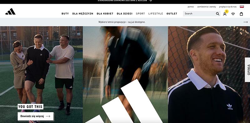 Магазин Adidas Польша: от классических Stan Smith до современных Ultra Boost. Спортивная одежда и аксессуары для активного образа жизни.