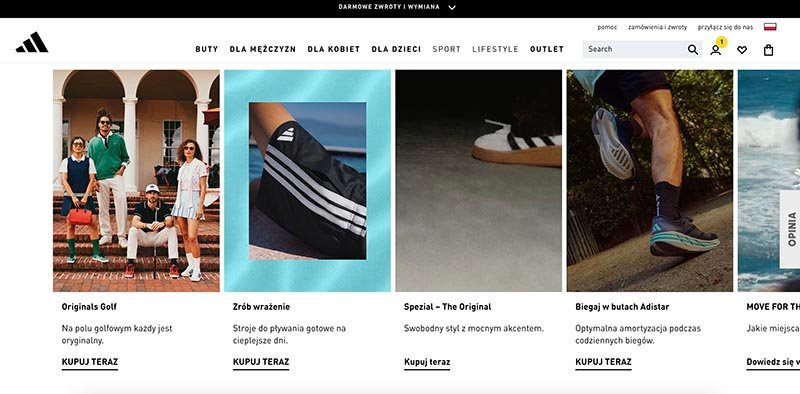 Магазин Adidas Польша: от классических Stan Smith до современных Ultra Boost. Спортивная одежда и аксессуары для активного образа жизни.