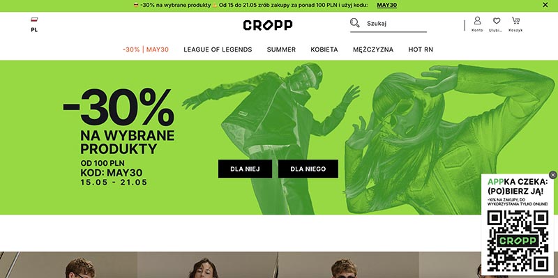 Cropp: модная одежда и аксессуары для молодежи