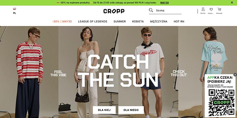 Cropp: модная одежда и аксессуары для молодежи