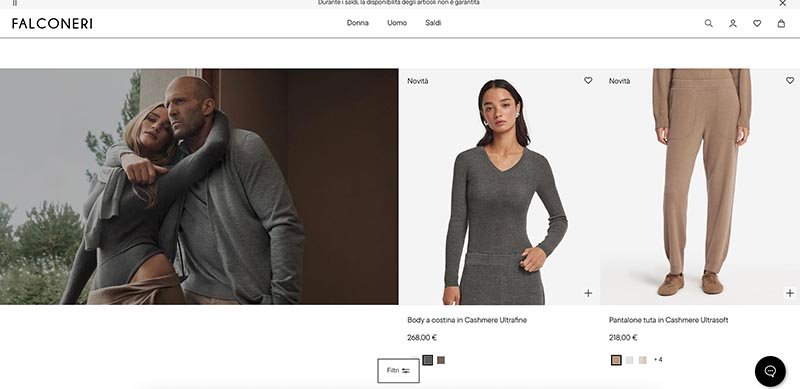 Falconeri — кашемир и трикотаж из Италии онлайн