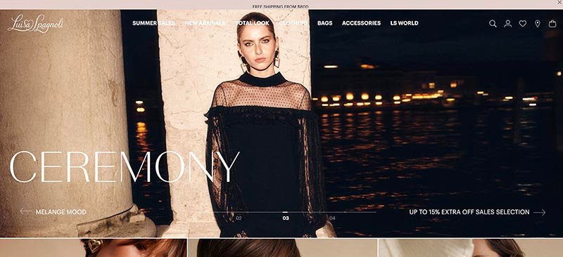 Luisa Spagnoli — официальный интернет-магазин элегантной женской одежды. Платья, костюмы, трикотаж. Доставка по Италии и в Европу. Luisa Spagnoli — официальный интернет-магазин элегантной женской одежды. Платья, костюмы, трикотаж. Доставка по Италии и в Европу.