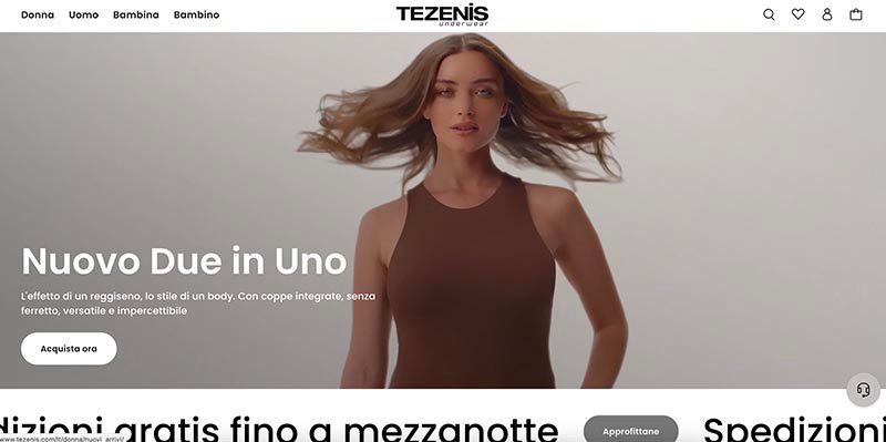 Tezenis — бельё и домашняя одежда с итальянским стилем